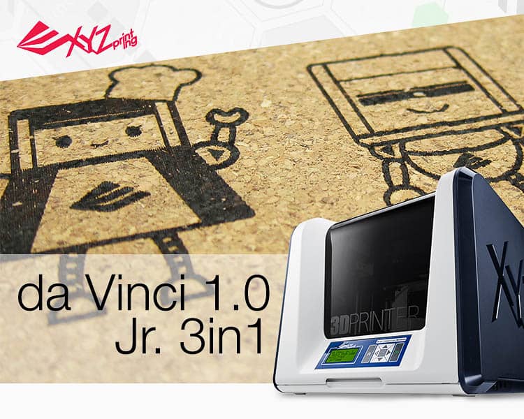 картинка 3D принтер XYZPrinting da Vinci Junior 3in1 (XYZ) Интернет-магазин «3DTool»