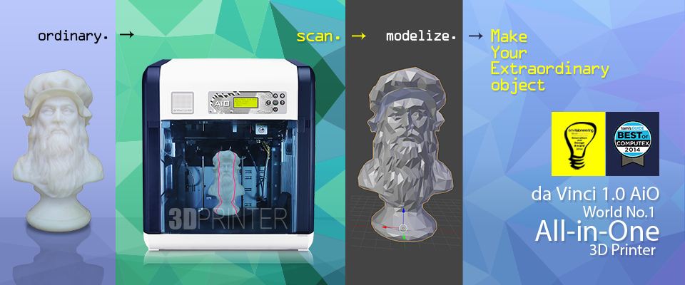 Фото 3D принтер Da Vinci 1.0 AiO (XYZ)