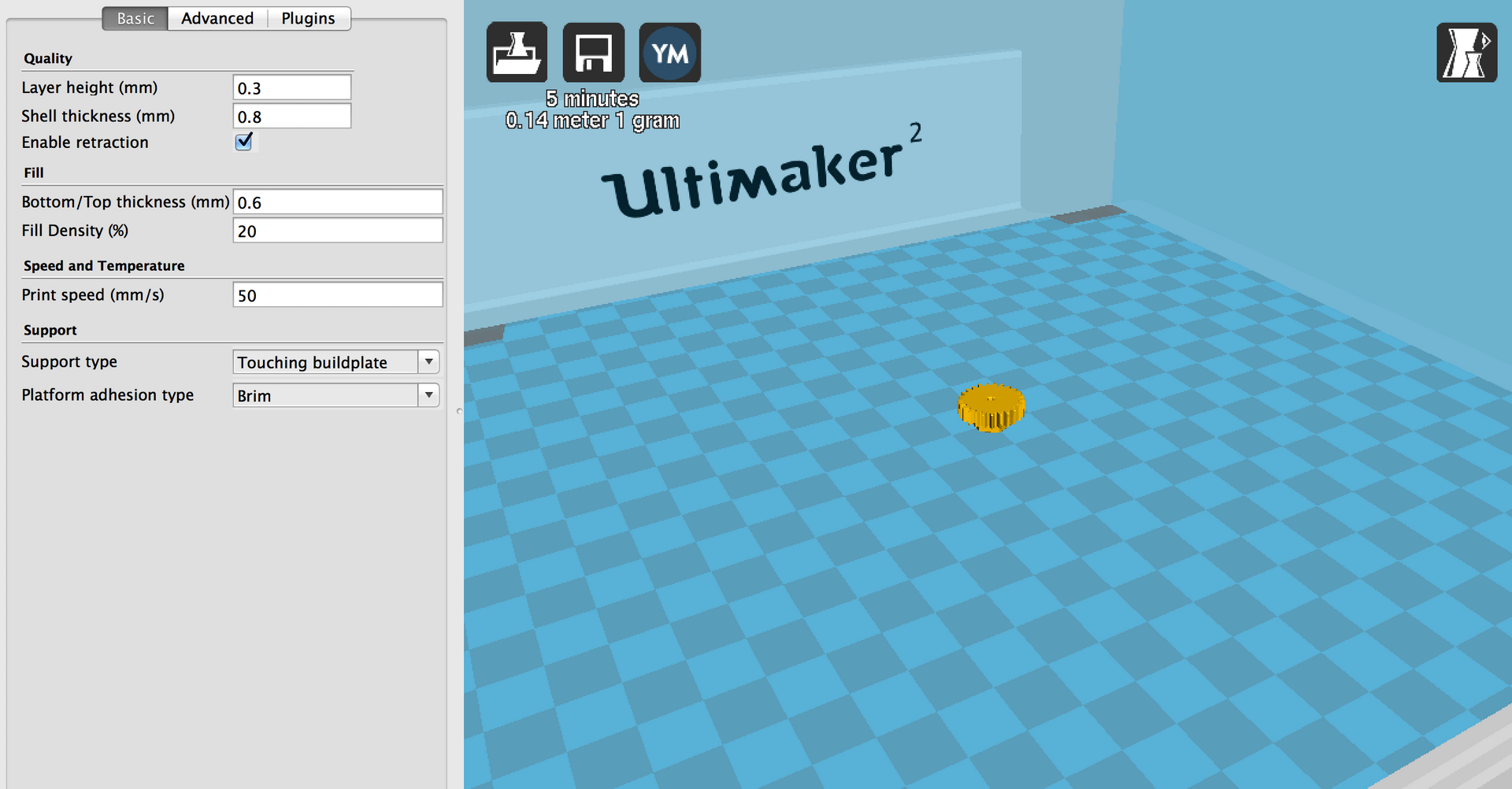 картинка 3D принтер Ultimaker 2 Интернет-магазин «3DTool»